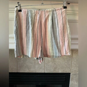 Show Me Your MuMu - Sawyer Shorts Pastel Striped - Size Small